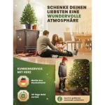 Kunstkerstboom 60 cm, in pot met led en sneeuw, kerstboom voor binnen en buiten, kunstboom voor kerstdecoratie, realistische look