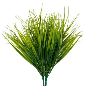 6 Pak Artificieel Plastic Tarwegras Planten – Realistisch Nep Binnen/Buiten Groene Bosjes Voor Huis, Kantoor, Tuin & Keuken – Hangbosjes Voor Huwelijk, Tafel Decor en Veranda