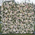 5D-Kunstblumenwand-Hintergrundwand, Gefälschter Blumenrosenhintergrund Mit Hoher Dichte Eignet Sich Für Hochzeitsdekoration, Bühnenlayout Für Fotohintergrund Home Party Wedding