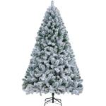 Kunstkerstboom met sneeuw, 183 cm (diameter ca. 120 cm) met ca. 820 takken, dennenboom met sneeuw, incl. metalen kerstboomstandaard, snel op te bouwen, inklapsysteem, boom voor Ker