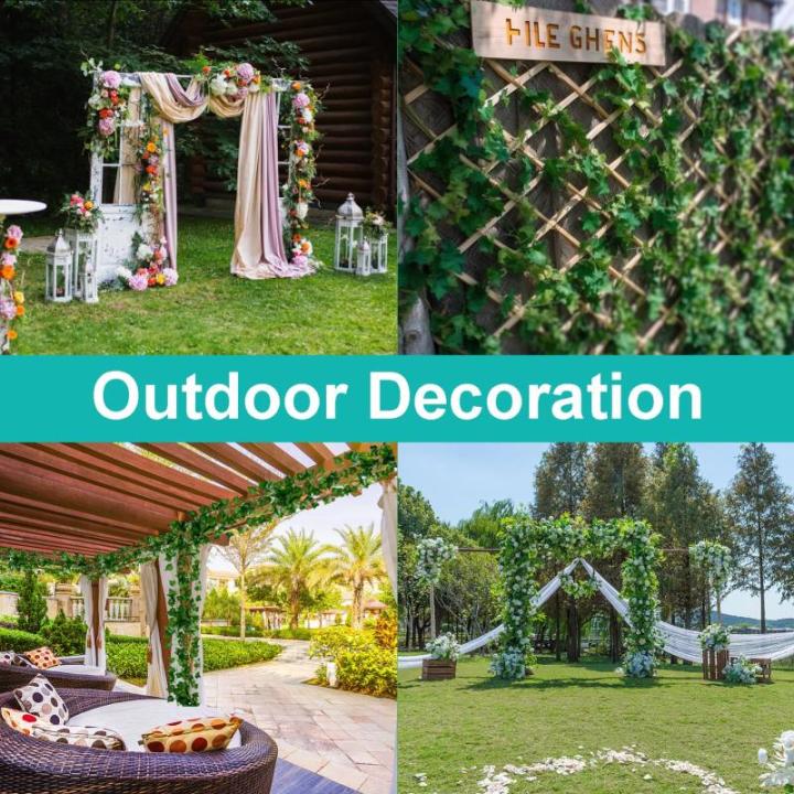 Kunstklimop, hangende slinger, 24 stuks, klimopslinger, , slinger voor bruiloft, keuken, tuin, feest, wanddecoratie