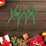 25 stuks kunstdennentakken, groene planten, dennennaalden, kunstmatige dennentakken, knutselaccessoires voor slinger, krans, kerstversiering en woontuindecoratie