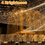 Fairy Lights voor buiten, 30 m, 300 leds, voor binnen en buiten, kerstboom, 8 modi, IP44 waterdicht, met timer, voor Kerstmis, binnen, buiten, tuin, feest
