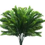 Plastic Artificiele Faux Hang Krul Varens Planten (6pak) – Buiten/Binnen Nep Groene Varens Voor Huis, Tuin, Muur Mand, Bosjes/Struiken, Huwelijks Guirlande en Kantoor Decor