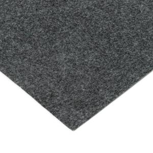 Pemba Kunstgras, donkergrijs, hoogte: 6 mm, kunstgrastapijt met noppen, weerbestendig, sneldrogend, outdoor, balkon, terras en tuin, 100 x 210 cm