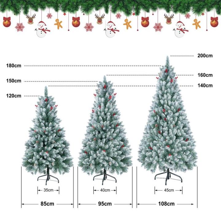 Kunstkerst, kleine kerstboom, 150 cm (Ø ca. 75 cm), 420 takken, moeilijk ontvlambaar pvc, met dennenappels wit