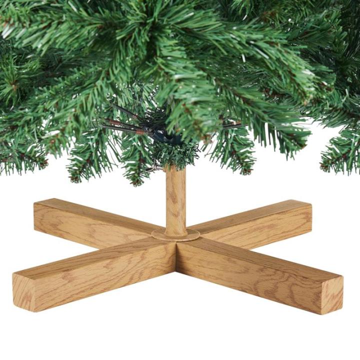Kunstkerstboom, 183 cm, met 903 takken, moeilijk ontvlambaar, pvc-kerstboom, kunstboom incl. metalen standaard met houtnerf sparrenhout, groen