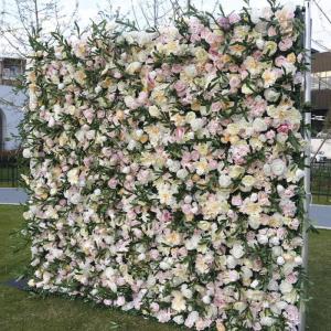 5D-Kunstblumenwand-Hintergrundwand, Gefälschter Blumenrosenhintergrund Mit Hoher Dichte Eignet Sich Für Hochzeitsdekoration, Bühnenlayout Für Fotohintergrund Home Party Wedding