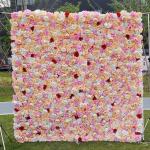 Hydrangea Rose Stil 5D Stoff Hintergrund Blumenwand, Künstliche Blumenwand Hintergrundwand, Verwendet Für Hochzeitsrequisiten, Hochzeitsarrangements, Fensterdekoration In Einkauf