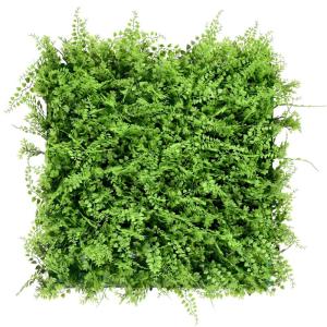 Plantenwand, kunstplant voor wandmontage, 50 x 50 cm, wandtuin, kunstplant, decoratie voor muur, balkon en tuin, afstandsbediening (1 stuk = 0,25 m²)
