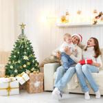 Kunstkerstboom, 122 cm, moeilijk ontvlambaar, pvc-kerstboom met 251 takken, kunstboom, incl. metalen standaard met houtnerf, sparrenhout, groen