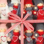 12x premium kerstboom engelen - kerstboomversieringen - sprookjesfiguur - Zweeds-Scandinavische decoratieve trollen