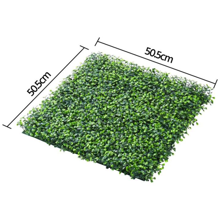 Kunstheg, klimop, inkijkbescherming, 50,5 x 50,5 cm, uv-bescherming, , heggenplant, windbescherming, doe-het-zelf, voor muur, balkon, tuin, groen, 12 stuks