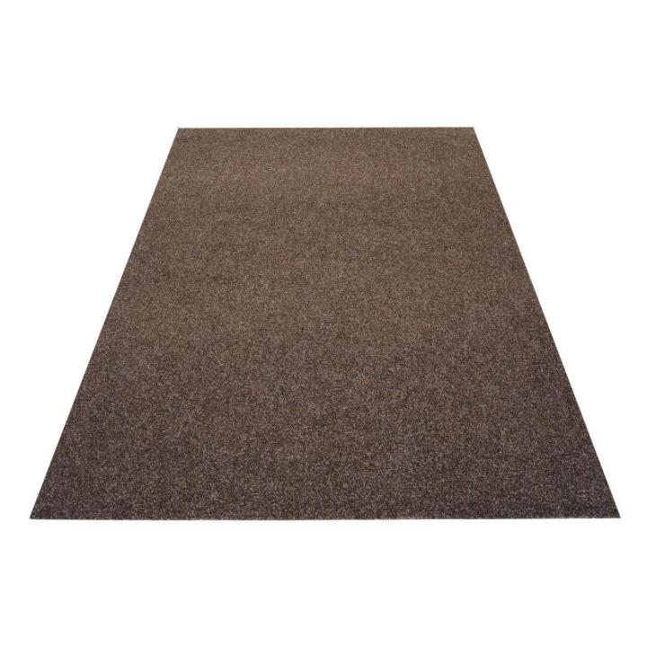 Pemba Grastapijt kunstgras, bruin, hoogte: 6 mm, kunstgrastapijt met noppen, weerbestendig, sneldrogend, outdoor, balkon, terras en tuin, 100 x 210 cm