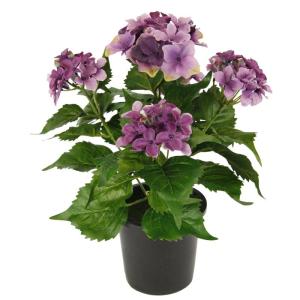 Kunstmatige realistische bloem hortensia in pot hortensia struik plant balkonplant struik bloemen kunstplant decoratie terrasdecoratie balkonplant potplant bruiloft