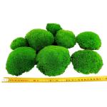 Hello Moss geconserveerd mos 8 stuks - mosdecoratie voor jou - kogelmos geconserveerd voor je huis - maak een mosafbeelding - geschikt als mos voor terraria en bossen in glas