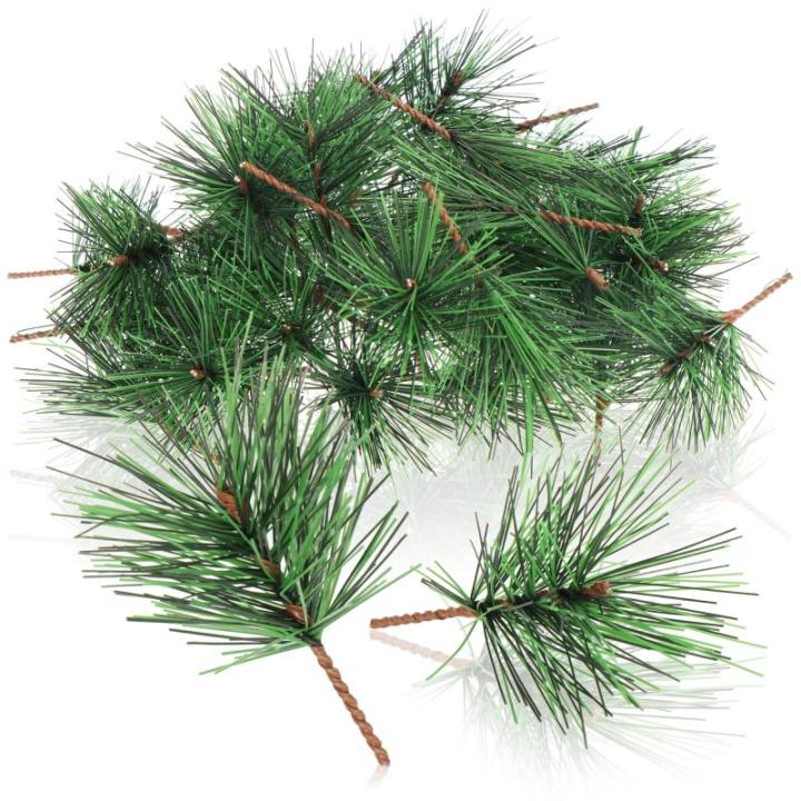 50 x strooidecoratie, decoratieve dennentakken om te strooien, decoratieve takken als knutselbenodigdheden, verfraait geschenken en potpourris (50 stuks, dennentakken)