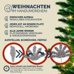 Kunstkerstboom 140cm LED Lichtslinger Verlichting Zilverspar PE 470 Punten Levensecht Metalen Standaard Kerstboom groen