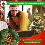 60cm Mini Künstlicher Weihnachtsbaum mit 30 LEDs Klein Tannenbaum mit Ständer PVC + PE Spitzen Christbaum für Weihnachten, Halloween, Hochzeit, Party (Kiefernzapfen + Beeren)