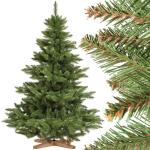 Kunstkerstboom, 150 cm, met houten kerstboomstandaard, TÜV-gecertificeerd, testwinnaar dennenboom met groene stam, made in EU