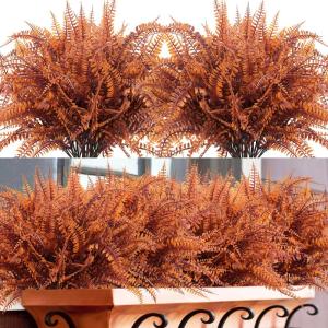 12 stuks herfst outdoor 40 cm kunstgras vallen plant Boston nep varen plant UV-bestendige grassen decoratie voor tuin terras paden veranda