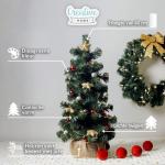 Kunstmatige Xmas Tree | Size 40 cm | Miniatuur kleine kegel | voor tabel Desk Office | Indoor Outdoor | DIY Decoratie Gift
