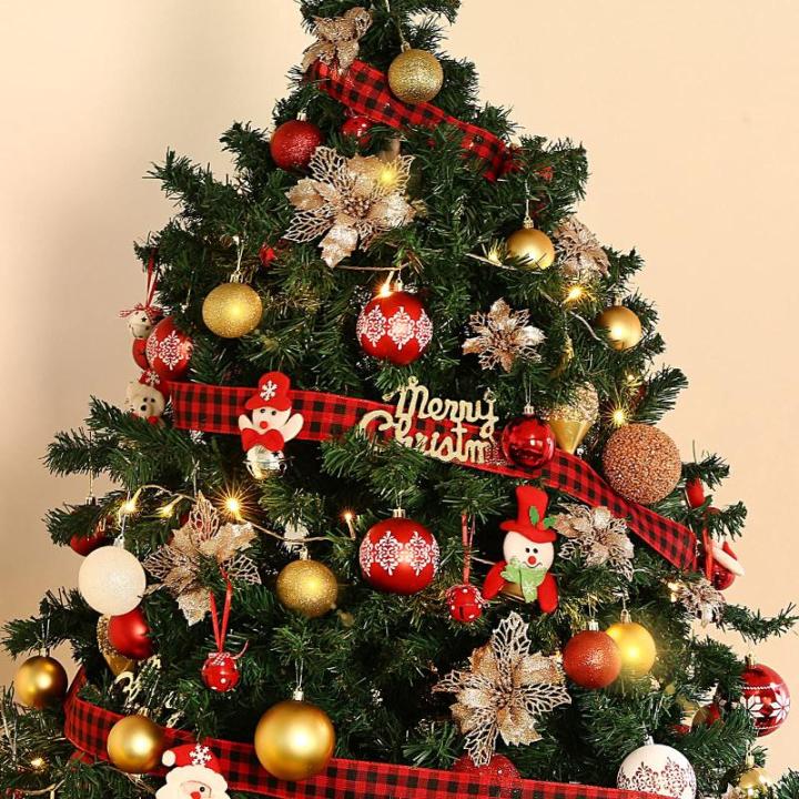 21 stuks kerstbloemen kerstboomversiering bloem kunstbloem glitter kerstboomversiering champagne Kerstmis