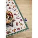 Design tapijt Nostalgic - Toy's Delight - kerstboomdeken, kerstboom en kerstboom loper voor woonkamer, slaapkamer, eetkamer, hal - groen multikleuren, 80x200 cm