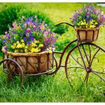 , decoratieve bloemen voor buiten, uv-bestendige kunstmatige bloemen, voor binnen en buiten, kunstboeket voor kantoor, pot, tuin, veranda, bruidsfeest, bruiloft, kleurrijk, 12 stuk