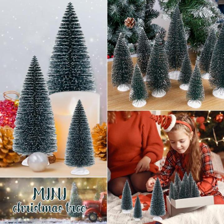 15 stuks mini-kerstboom, kunstkerstboom, 10/15/20 cm, voor kerst-, tafel- en doe-het-zelfdecoraties