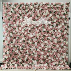 Champagner-Rosen, Weiße Blumen, Künstliche Blumen-Wandpaneele, Künstliche Hortensien-Rosenblüten Aus Seide, Hochzeit, Party, Süßigkeiten, Wand, Schaufenster, Festlicher Blume