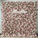 Champagner-Rosen, Weiße Blumen, Künstliche Blumen-Wandpaneele, Künstliche Hortensien-Rosenblüten Aus Seide, Hochzeit, Party, Süßigkeiten, Wand, Schaufenster, Festlicher Blume