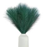 Kunstpampasgras, kleur groen, 5 stelen, 55 cm lengte, kunstmatig pampasgras woonkamer, droogbloemen voor slaapkamer, bruiloft, boho-decoratie