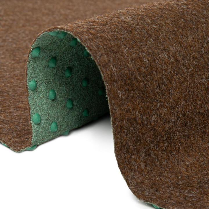 Pemba Grastapijt kunstgras, bruin, hoogte: 6 mm, kunstgrastapijt met noppen, weerbestendig, sneldrogend, outdoor, balkon, terras en tuin, 100 x 210 cm