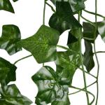 Ivy : 24x klimop slinger – nep plant kamerdecoratie – 200x13cm – 78-80 bladerige nep klimop als kamerdecoratie of balkondecoratie – voor inkijkbescherming – esthetische k