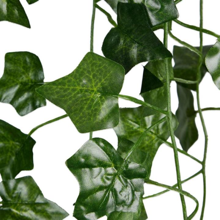 Ivy : 12x klimop slinger – nep plant kamerdecoratie – 200x13cm – 78-80 bladerige nep klimop als kamerdecoratie of balkondecoratie – voor inkijkbescherming – esthetische k