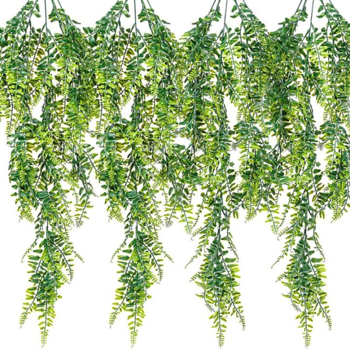 Kunstmatige hangplant, keuze uit afmeting en set, set van 4, 120cm
