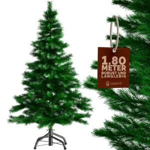 Kerstboom Kunstboom 533 Tips Metalen Voet 180 cm PVC Dichte Takken Kerstboom Groen