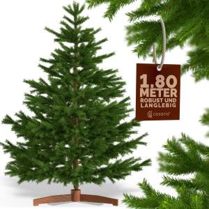 Kerstboom Premium kunstmatig XL 180 x 110 cm kerstboomstandaard hout natuurgetrouw dichte takken spuitgegoten PVC mix Kerstmis dennenboom groen