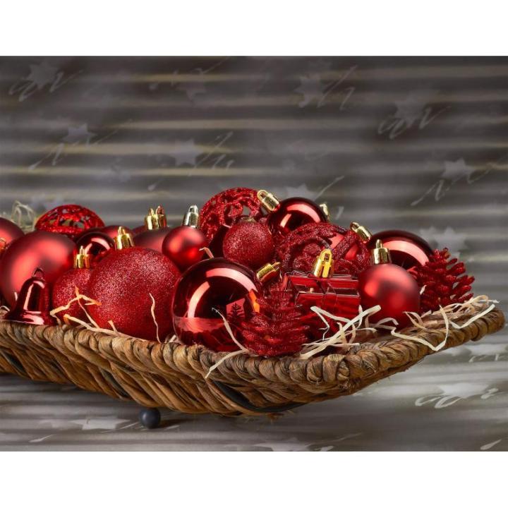 Set met boompiek, 101-delig, kerstboomversiering