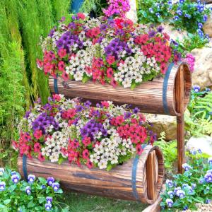 Kunstbloemen, 9 bundels voor buiten, uv-bestendig, namaakbloemen, vervaagt niet, groene kunstplant, tuin, veranda, raam, box, kantoor, struiken, decoreren, gemengde kleuren