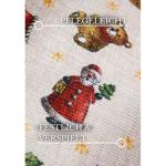 Design tapijt Nostalgic - Toy's Delight - kerstboomdeken, entreemat, kerstboommat voor woonkamer, slaapkamer, eetkamer, hal - rood meerkleurig, 50 x 80 cm