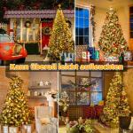Lichtsnoer kerstboom 2,5 m, 300 leds, lichtketting voor buiten en , 12 strengen met ringtimer, 8 modi, waterdichte kerstverlichting voor buiten, 150 cm, 180 cm, 240 cm boom (warmwi
