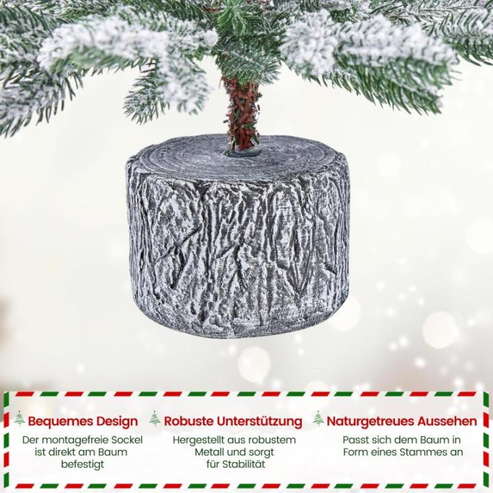 68 cm mini-kunstkerstboom met sneeuw, ingepot dennenboom met 35 leds in warm wit en 262 takpunten, met sneeuw bedekte bevlokte kleine kerstboom