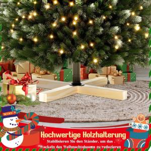 Kunstkerstboom van pvc, 180 cm, premium kwaliteit met led- en houten standaard, realistisch uitziende dennenboom, onderhoudsvriendelijke kerstboom voor feestelijke decoratie