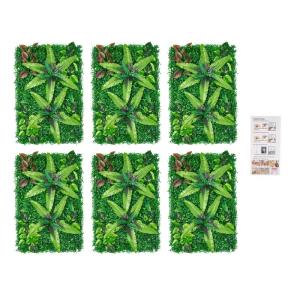 6 stuks wand, kunstheg, plantenwand, wanddecoratie, inkijkbescherming, voor tuin, achtertuin, buiten en binnen, bruiloftsdecoratie
