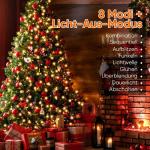 3 m kerstboomverlichting met ring en 14 slingers, 490 led-wartelaars, lichtketting met afstandsbediening, waterdichte lichtketting voor kerstboom van 210 cm tot 350 cm dennenboom, 