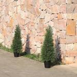 Kunstplant ceder 90 cm in pot, coniferen kunstmatig outdoor UV beschermd voor huis woonkamer tuin veranda decoratie (1 stuks)