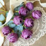 10 stuks kunstmatige rozen, blauwe bloemen, 50 cm, enkele roos, lange steel, namaakbloem, zijden bloesem, roos, realistische bloem voor tafel, kantoor, feest, bruiloft, woondecorat