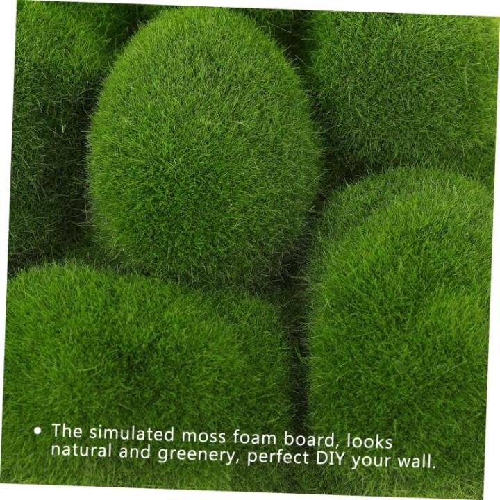 2 stuks gesimuleerde schuimwandpanelen van mosgras, grastapijt, wandachtergrond, mostegel, kunstmatige groene plantenachtergrond, accessoires, bruiloft achtergrondpad